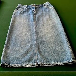 Christopher & Banks denim washed skirt
